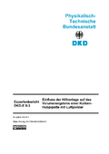 Einfluss der Höhenlage auf das Volumenergebnis einer Kolben- Hubpipette mit Luftpolster : Expertenbericht DKD-E 8-3
