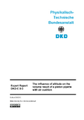 The influence of altitude on the volume result of a piston pipette with air cushion : Expert Report DKD-E 8-3