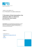 FEM analysis of thermal properties of an optical gas cell for ro-vibrational spectroscopic thermometry