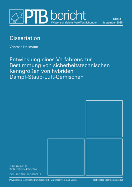 Entwicklung eines Verfahrens zur Bestimmung von sicherheitstechnischen Kenngrößen von hybriden Dampf-Staub-Luft-Gemischen
