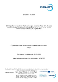 D4: Report on the analysis of at least two gas mixtures of pure CH4 of varied clumped isotopic composition value assigned for Δ13CH3D and Δ12CH2D2 linked to stochastics by CH4 equilibration