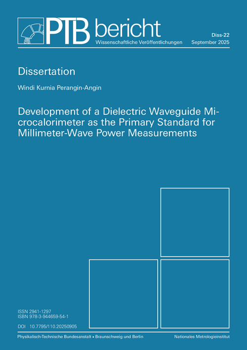 Development of a Dielectric Waveguide Microcalorimeter as the Primary Standard for Millimeter-Wave Power Measurements