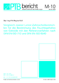 Vergleich zweier Labor-Zahnscheibenmühlen für die Bestimmung des Feuchtegehaltes von Getreide mit den Referenzverfahren nach DIN EN ISO 712 und DIN EN ISO 6540