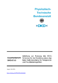 Anleitung zur Nutzung des DCC-Schemas für die Erstellung eines digitalen Kalibrierscheins für Temperatur- und Feuchtemessgrößen : Expertenbericht DKD-E 5-3