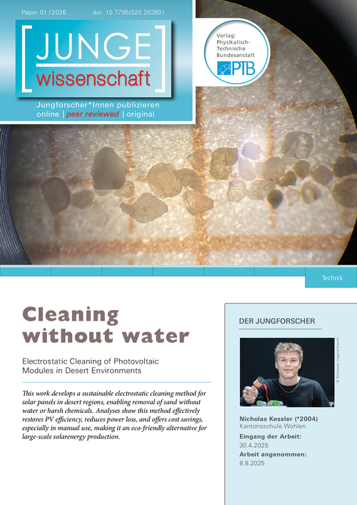 Cleaning without water, Electrostatic Cleaning of Photovoltaic Modules in Desert Environments