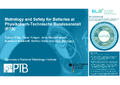 Metrology and Safety for Batteries at  Physikalisch-Technische Bundesanstalt