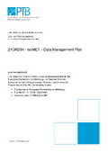 21GRD04 - isoMET – Data Management Plan