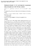 Simultaneous dynamic NO, H2O, and temperature measurement using an intrapulse laser with MHz time resolution