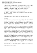 Spectroscopic investigation of NO transitions near 1915 cm⁻¹: high temperature line parameters and uncertainty quantification