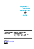 Nationaler Ringvergleich HF-Leistung im N- Koaxialleitersystem bis 18 GHz Oktober 2013 - April 2014 : Vergleichsbericht DKD-V 02.02