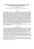 Validation of optical surface texture measurements on a milled technical surface using a stylus profilometer